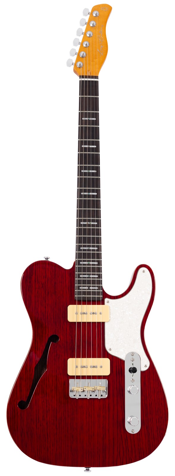 LARRY CARLTON T7TM See Through Red - CHITARRA ELETTRICA SEE THROUGH RED