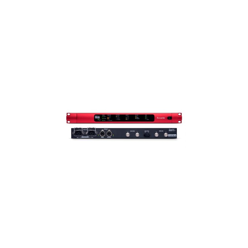 Focusrite RedNet D64R - INTERFACCIA AUDIO MADI 64X64 I/O OTTICO/COASSIALI CON DOPPIO ALIMENTATORE