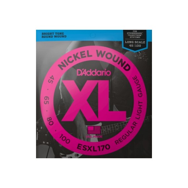 D'ADDARIO ESXL170 (per basso Steinberger) - CORDIERA PER BASSO STEINBERG LIGHT - 045/100