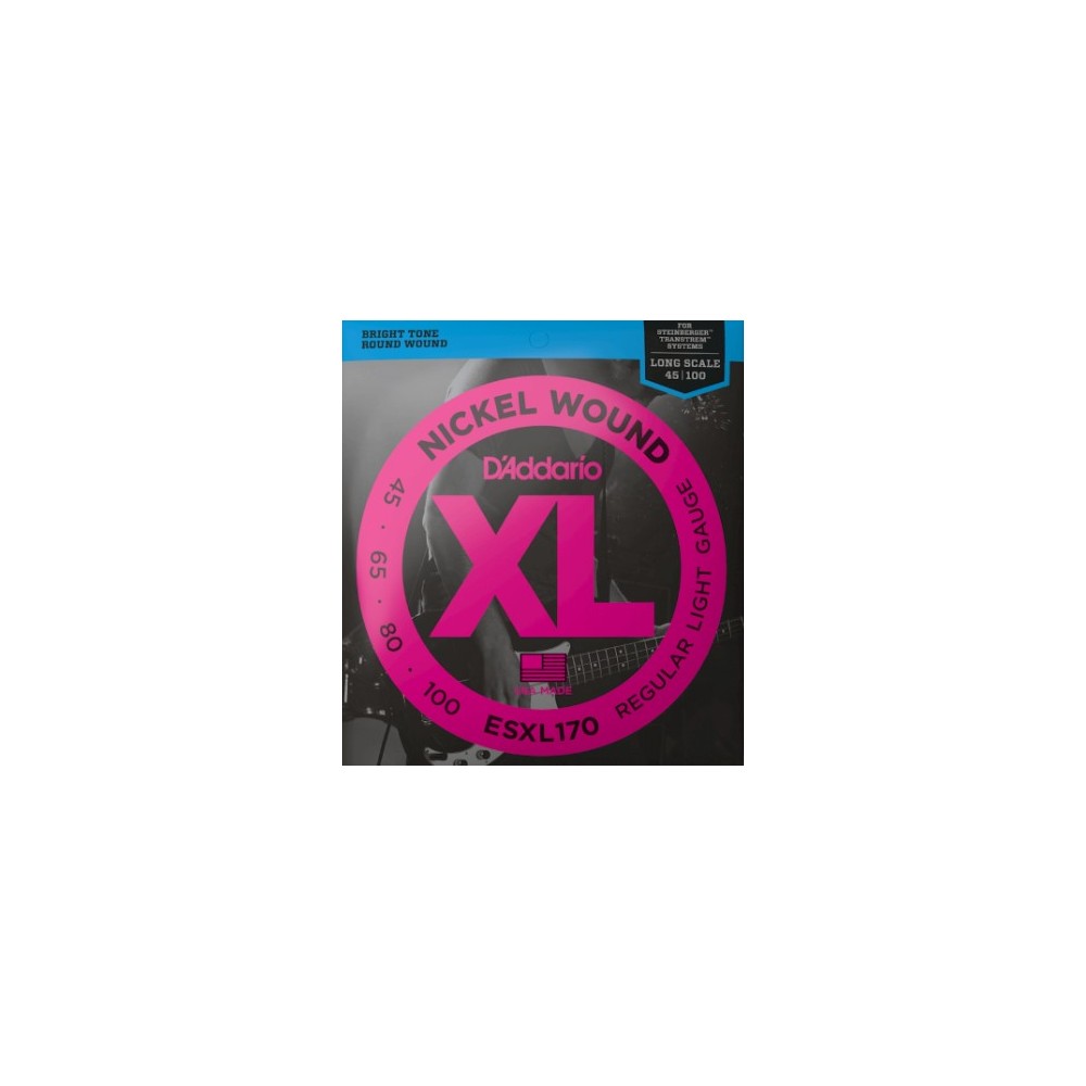 D'ADDARIO ESXL170 (per basso Steinberger) - CORDIERA PER BASSO STEINBERG LIGHT - 045/100