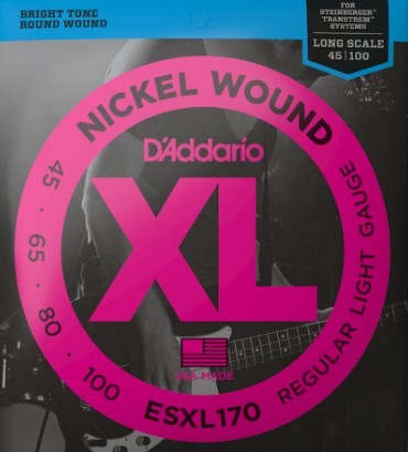 D'ADDARIO ESXL170 (per basso Steinberger) - CORDIERA PER BASSO STEINBERG LIGHT - 045/100