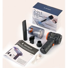 Aspirapolvere Portatile 2 in 1 Ricaricabile USB GEMBIRD CK-MVC-01 per Tastiere PC, Mixer, Slider e Potenziometri
