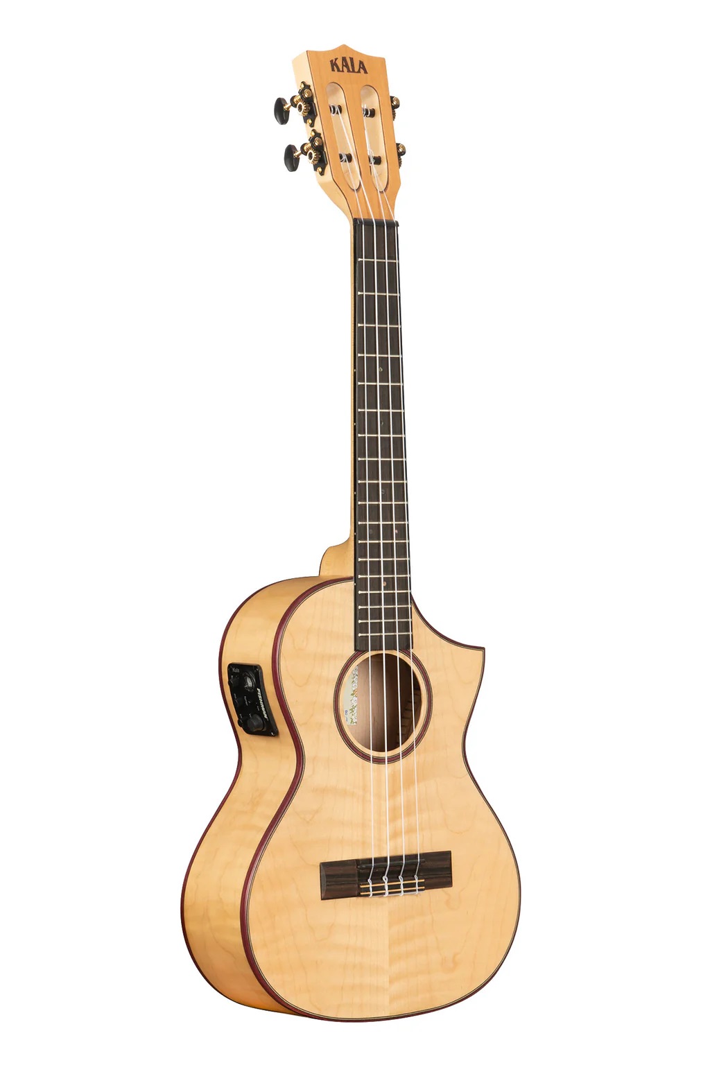 Kala KA-ASFM-T-CE - All Solid Flame Maple - ukulele tenore elettrificato - c/borsa