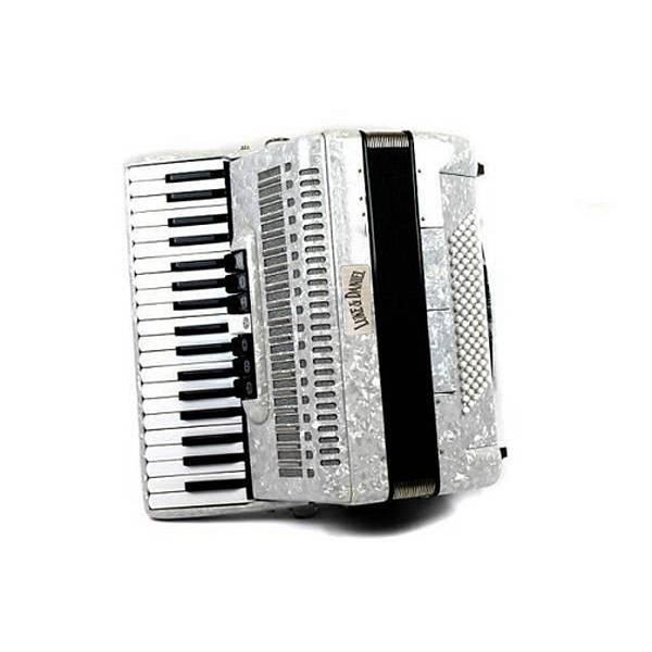 OCCASIONE Luke & Daniel fisarmonica 120 bassi bianca con valigia e tracolla