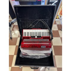 OCCASIONE Luke & Daniel fisarmonica 120 bassi rossa con valigia e tracolla