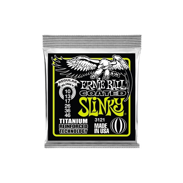 Ernie Ball 3121 RPS Coated Titanium Regular Slinky 10-46