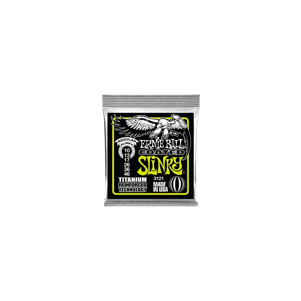 Ernie Ball 3121 RPS Coated Titanium Regular Slinky 10-46