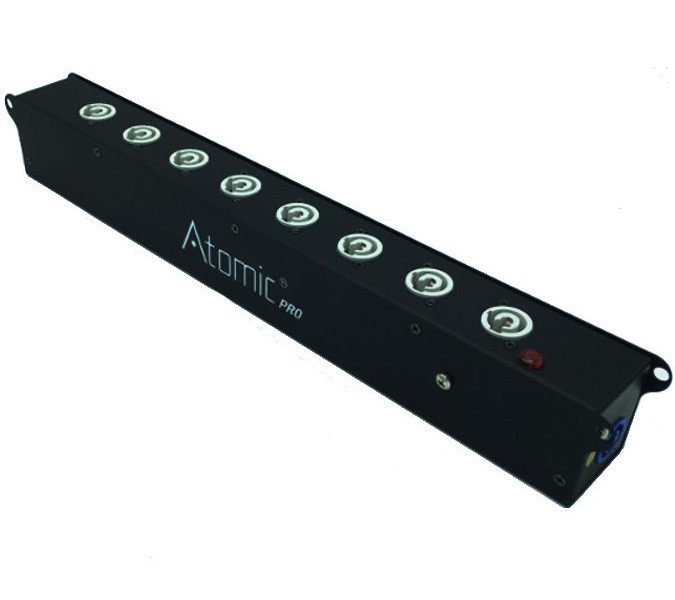 ATOMIC4DJ PD20 DISTRIBUTORE POWERBOX 1 INGRESSO POWERCON 240V + 9 USCITE POWERCON 240V CHASSIS IN METALLO