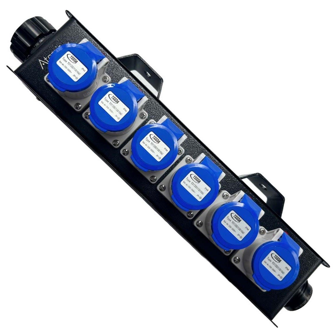 ATOMIC PRO POWER-BOX CON INGRESSO E RILANCIO SOCAPEX E MULTIPRESA 6 PRESE CEE 16A MONOFASE