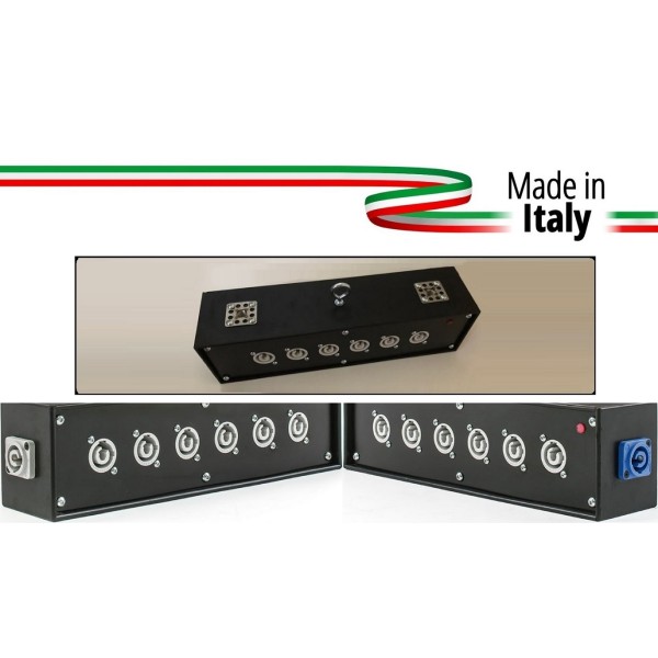 POWER-BOX NERO DA TRUSS CIABATTA ALIMENTAZIONE PALCO POWERCON