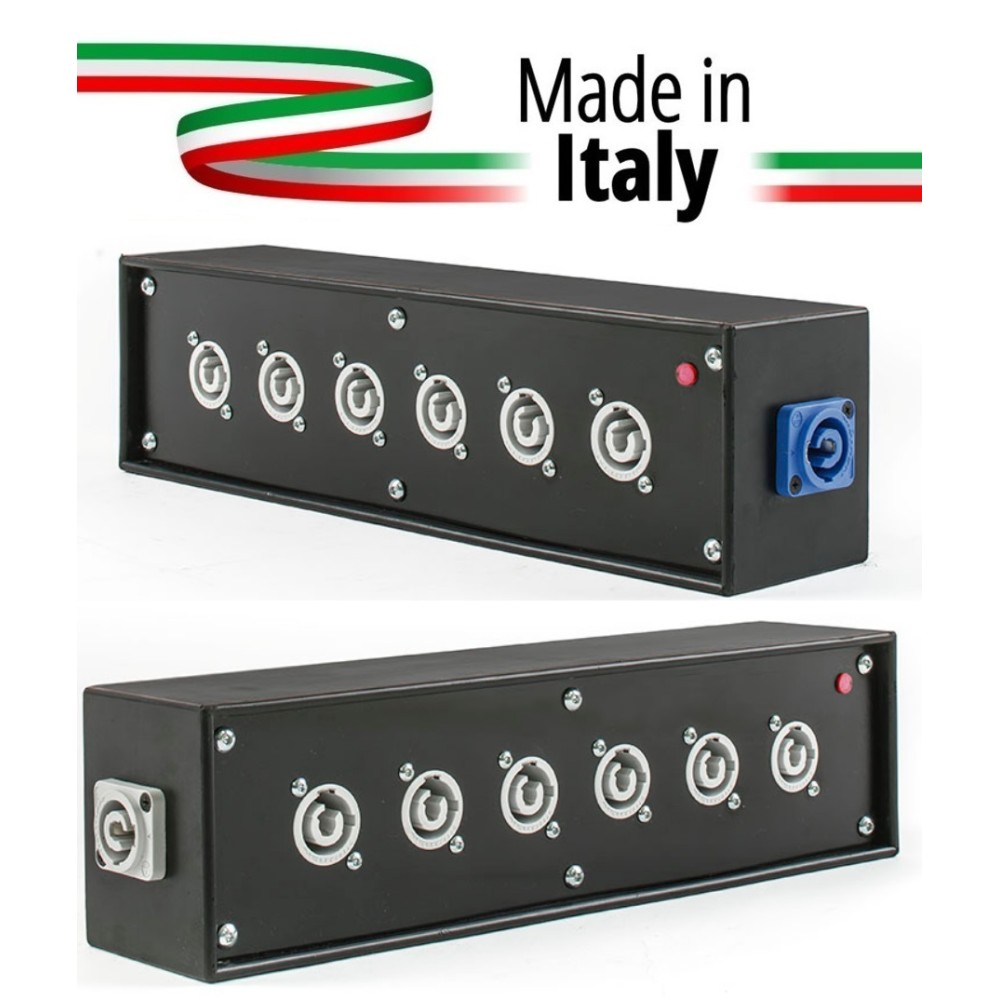 POWER-BOX NERO CIABATTA ALIMENTAZIONE PALCO POWERCON