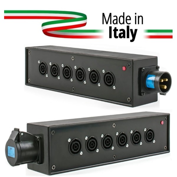 POWER-BOX NERO CIABATTA ALIMENTAZIONE PALCO POWERCON