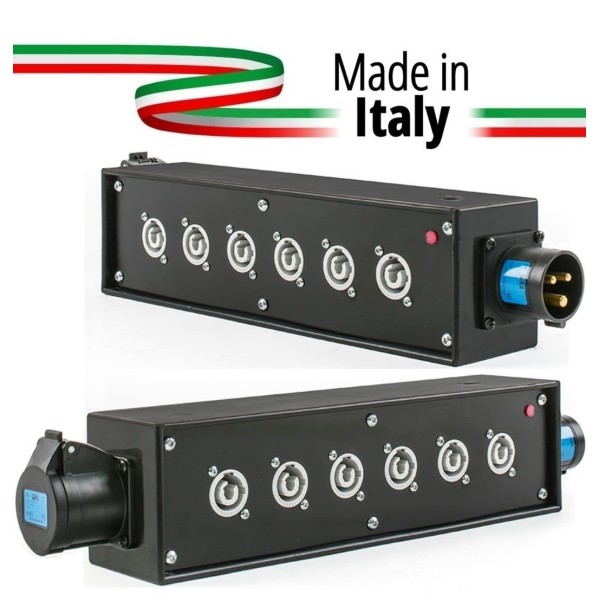 POWER-BOX NERO CIABATTA ALIMENTAZIONE PALCO POWERCON