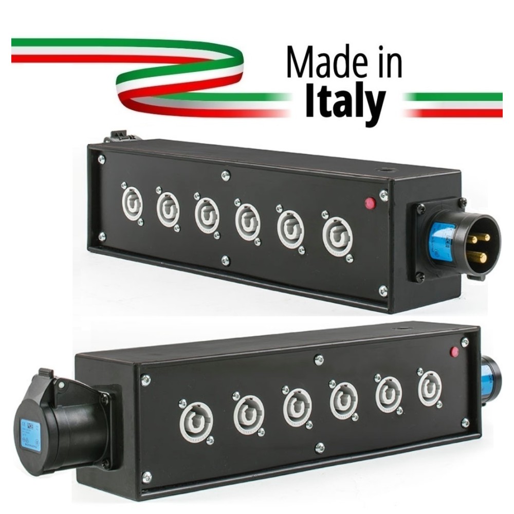 POWER-BOX NERO CIABATTA ALIMENTAZIONE PALCO POWERCON