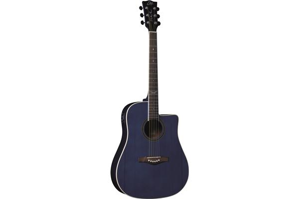 Eko Guitars NXT D100ce See Through Blue - CHITARRA ACUSTICA ELETTRIFICATA BLUE - B-STOCK