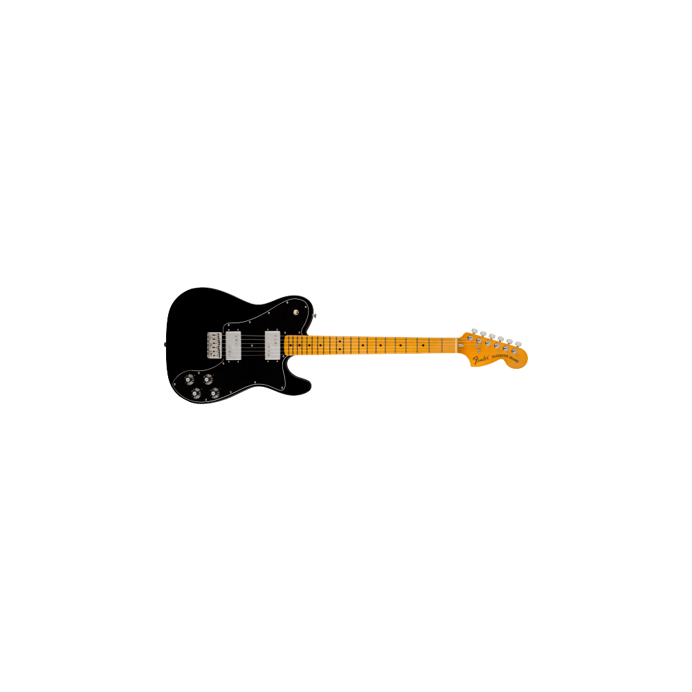 Fender American Vintage II 1975 Telecaster Deluxe, Maple Fingerboard, Black