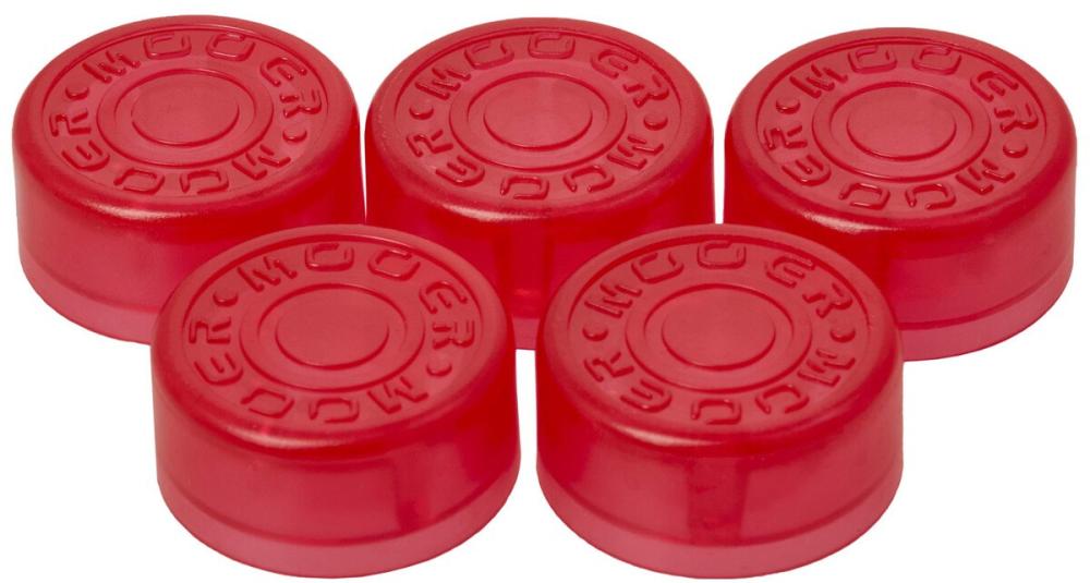 MOOER RED FOOTSWITCH TOPPER,5 PCS PER BAG