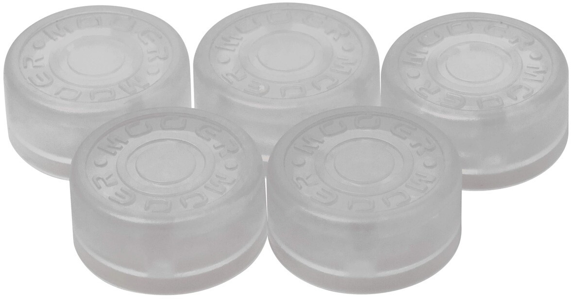 MOOER WHITE FOOTSWITCH TOPPER,5 PCS PER BAG