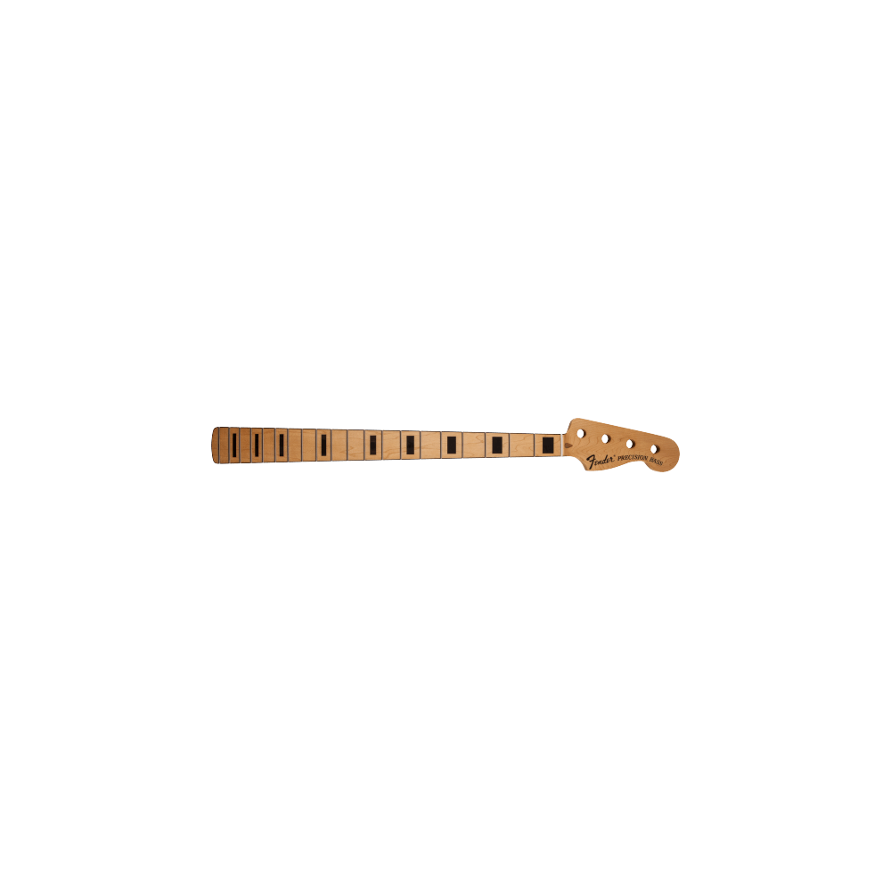 Fender Precision Bass Neck, 20 Medium Jumbo Frets, Block Inlay - Maple