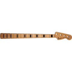 Fender Precision Bass Neck, 20 Medium Jumbo Frets, Block Inlay - Maple