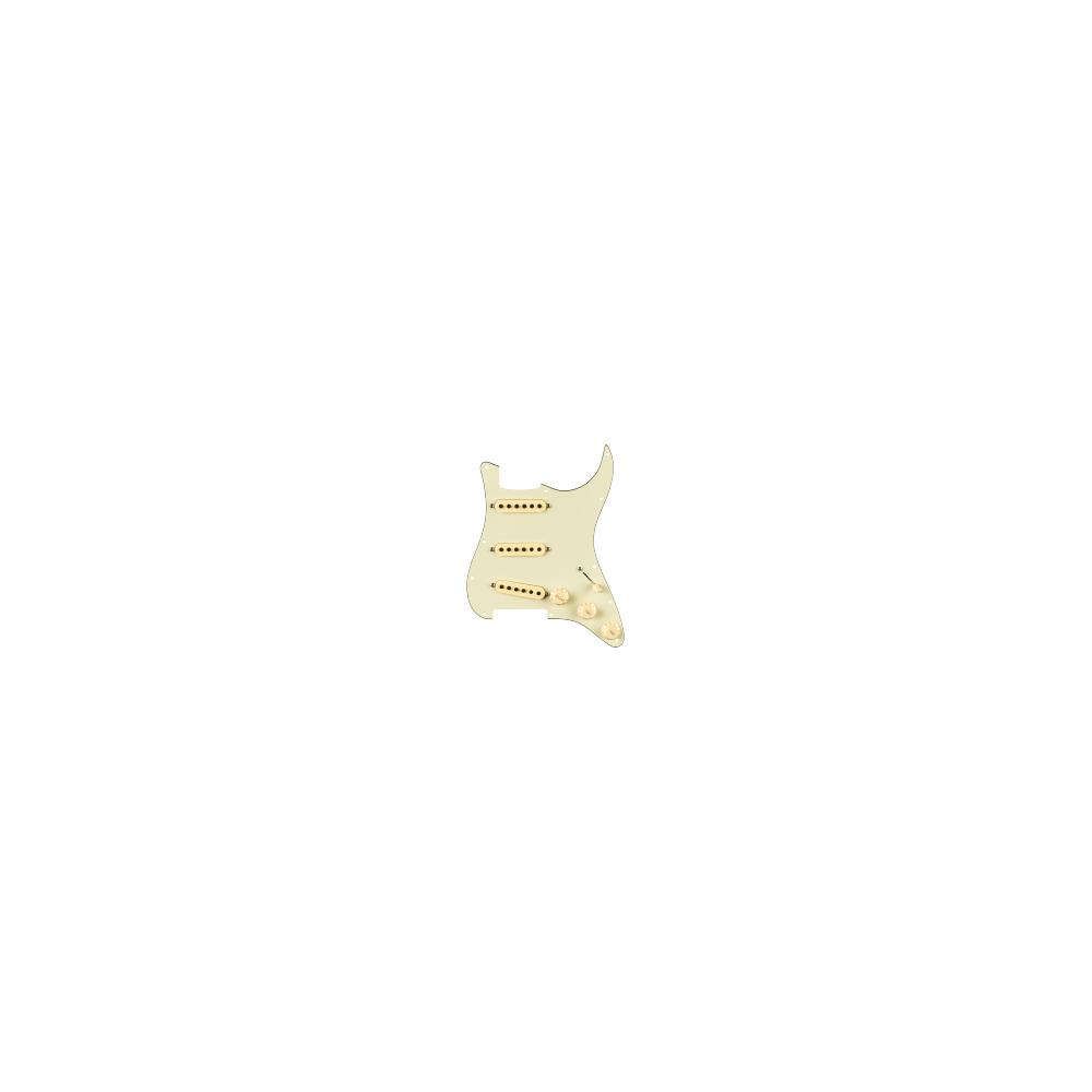 Fender Pre-Wired Strat Pickguard, Eric Johnson Signature, Mint Green 11 Hole PG