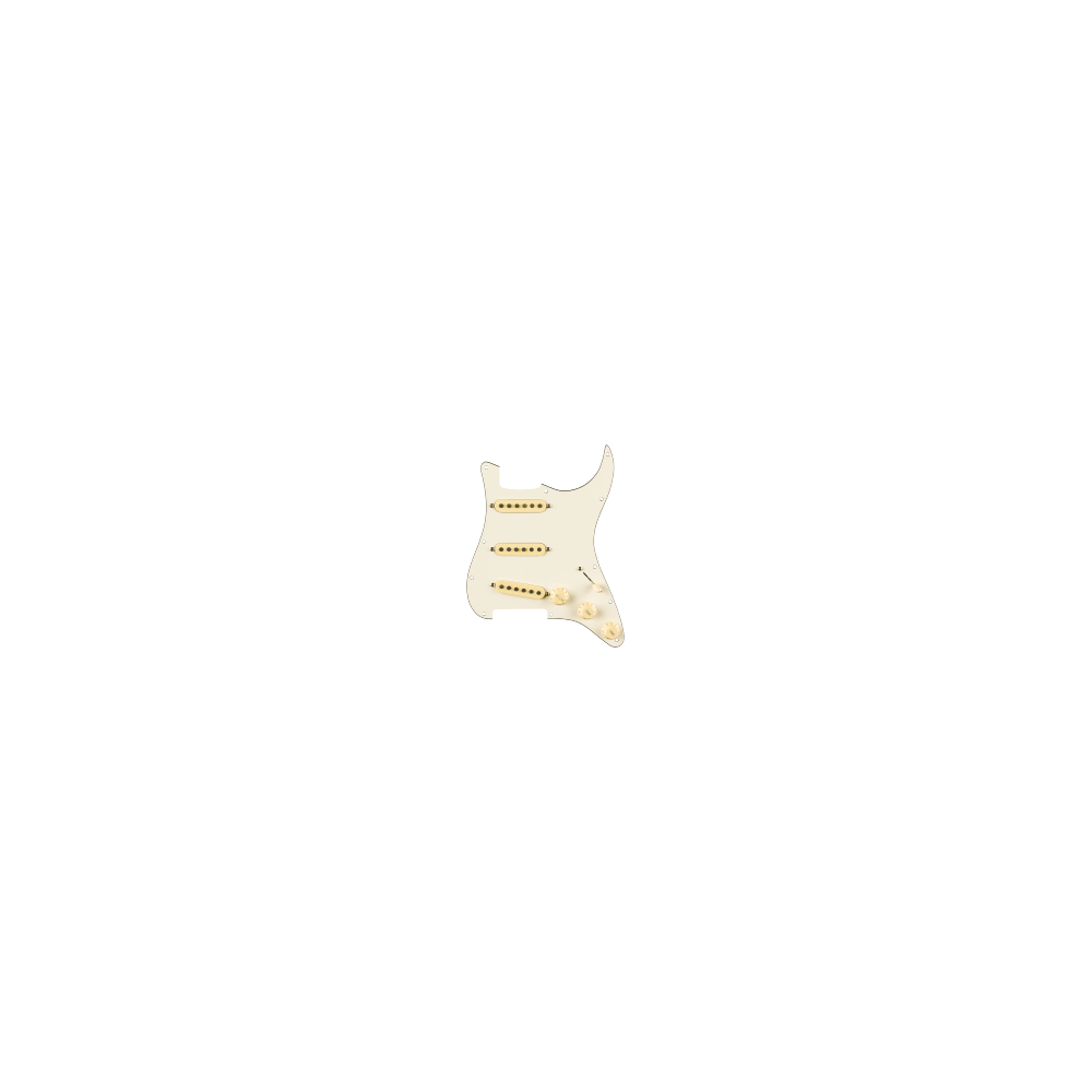Fender Pre-Wired Strat Pickguard, Eric Johnson Signature, Parchment 11 Hole PG