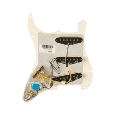 Fender Pre-Wired Strat Pickguard, Eric Johnson Signature, Parchment 11 Hole PG