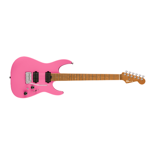Charvel Pro-Mod DK24 HH 2PT CM, Caramelized Maple Fingerboard, Bubblegum Pink