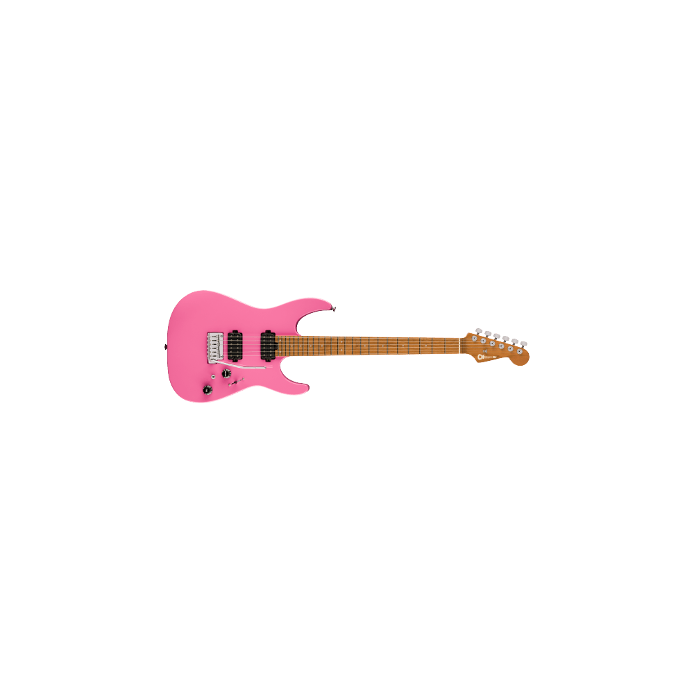Charvel Pro-Mod DK24 HH 2PT CM, Caramelized Maple Fingerboard, Bubblegum Pink