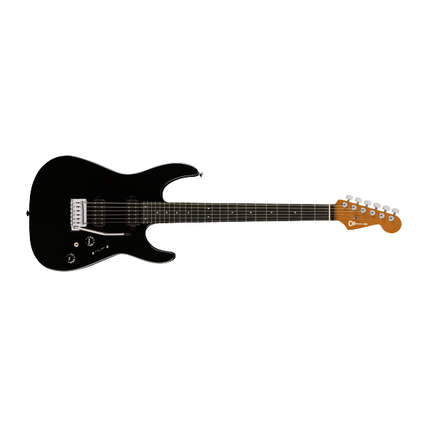 Charvel Pro-Mod DK24 HH 2PT EB, Ebony Fingerboard, Gloss Black