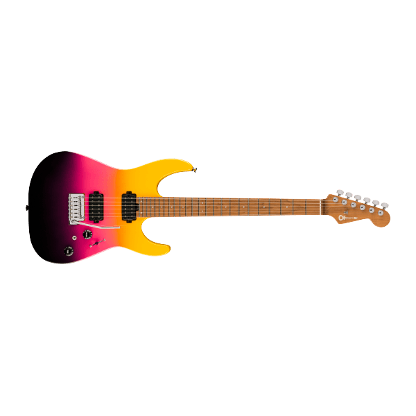 Charvel Pro-Mod DK24 HH 2PT CM, Caramelized Maple Fingerboard, Malibu Sunset