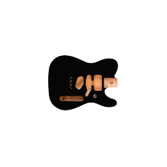 Fender Deluxe Series Telecaster SSH Alder Body Modern Bridge Mount, Black