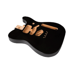 Fender Deluxe Series Telecaster SSH Alder Body Modern Bridge Mount, Black