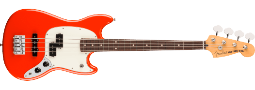 Fender Player II Mustang® Bass PJ, Rosewood Fingerboard, Coral Red