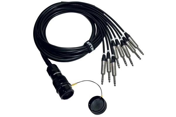 Quik Lok ITPRO/SY25M8JS-2,5 Frusta 8 Canali Syntax M Jack TRS 2,5 mt