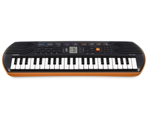 CASIO SA76 TASTIERA PORTATILE 44 TASTI MINI SCUOLE MEDIE PIANOLA POLIFONICA 100 TONI 50 ACCOMPAGNAMENTI 10 BRANI