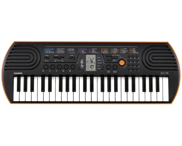 CASIO SA76 TASTIERA PORTATILE 44 TASTI MINI SCUOLE MEDIE PIANOLA POLIFONICA 100 TONI 50 ACCOMPAGNAMENTI 10 BRANI