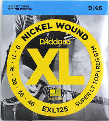 D'ADDARIO EXL 125 SUPER LIGHT TOP REG BOTTOM PER CHITARRA ELETTRICA