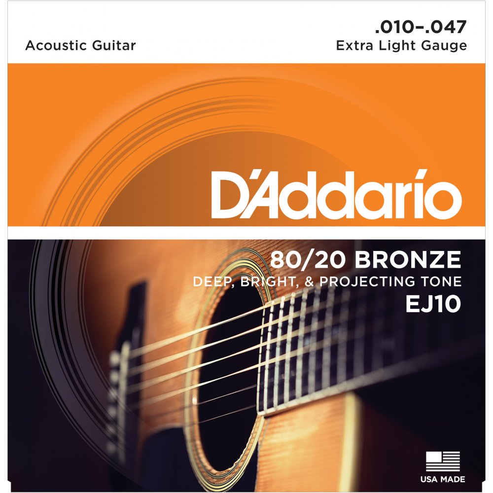 D'ADDARIO EJ10 CORDE 10-47 PER CHITARRA ACUSTICA