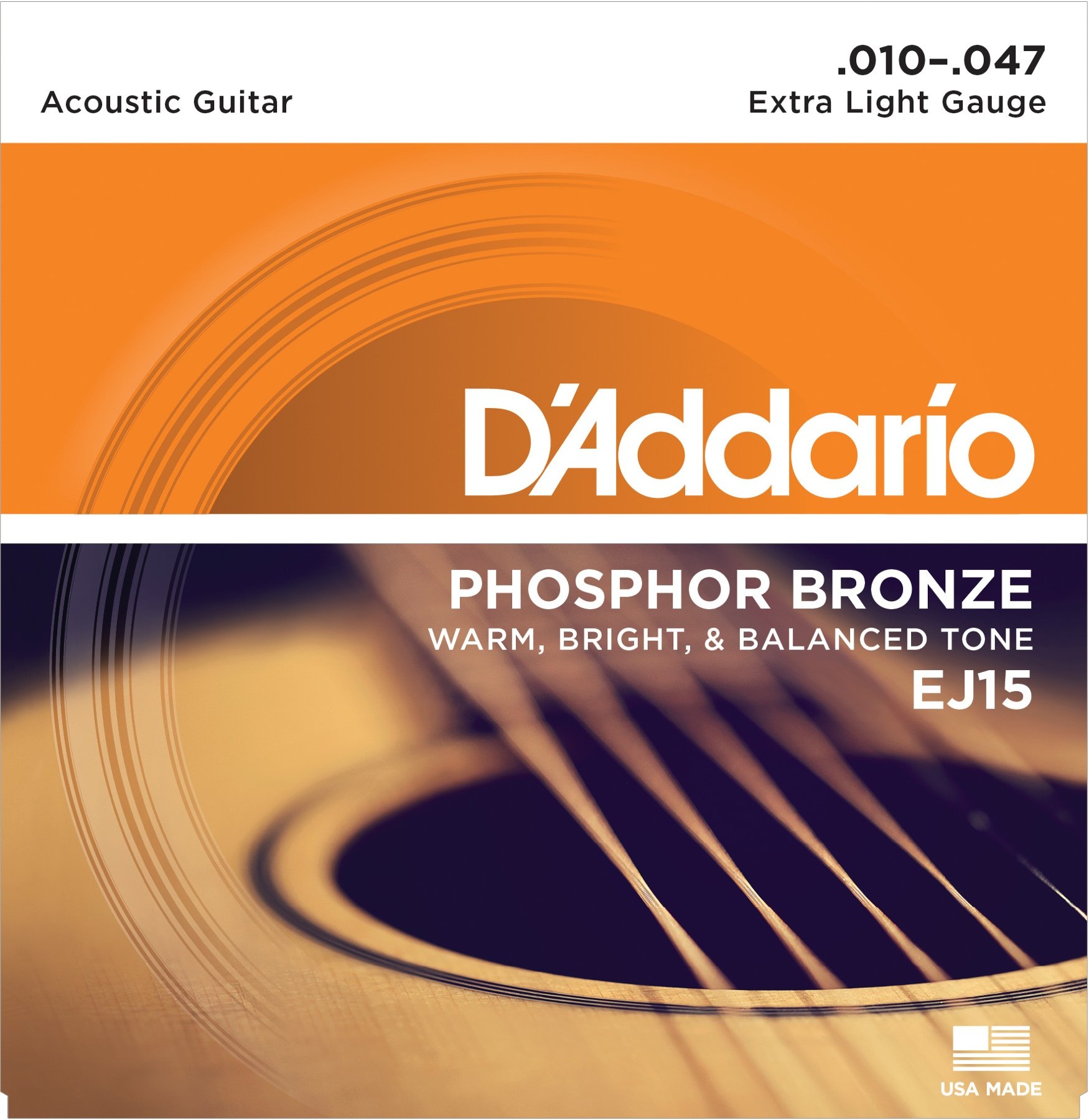 D'ADDARIO EJ15 CORDE PER CHITARRA ACUSTICA 10-47