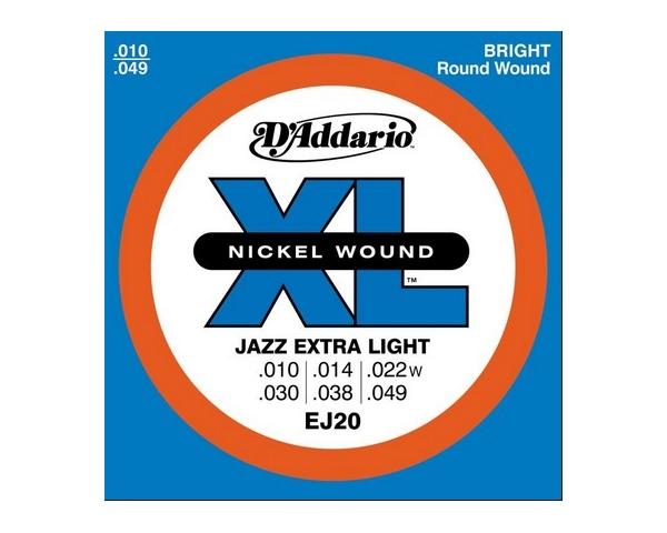 D'ADDARIO EJ20 CORDE PER CHITARRA ELETTRICA 010-049
