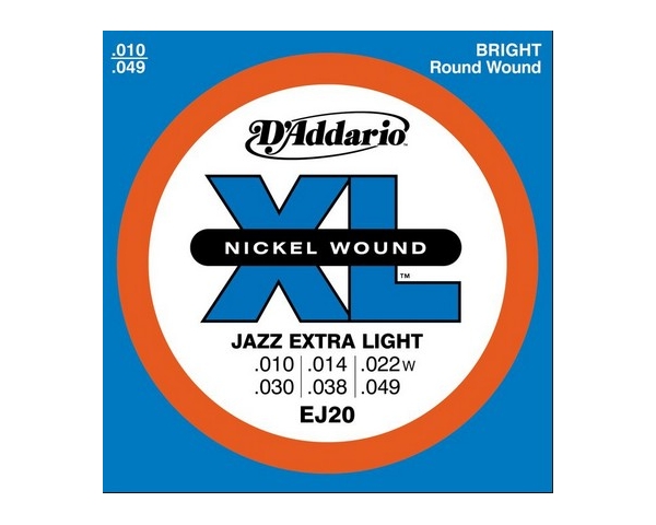 D'ADDARIO EJ20 CORDE PER CHITARRA ELETTRICA 010-049