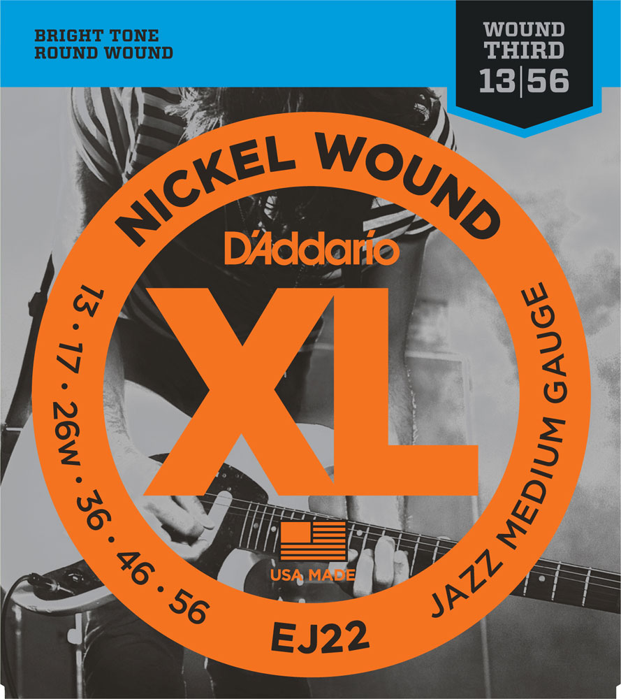 D'ADDARIO EJ22 ELETTRICA 013-056 MUTA CHITARRA ELETTRICA