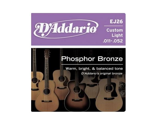 D'ADDARIO EJ26 CORDIERA PER CHITTARA ACUSTICA 11-52