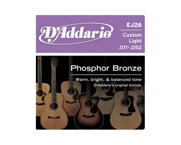 D'ADDARIO EJ26 CORDIERA PER CHITTARA ACUSTICA 11-52