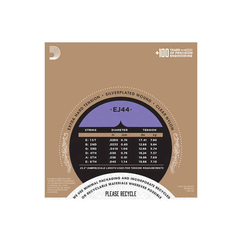 D'ADDARIO EJ44 CORDE PER CHITARRA CLASSICA