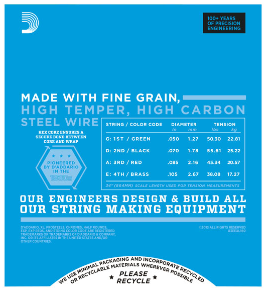 D'ADDARIO D' ADDARIO EXL160 CORDE PER BASSO 50-105