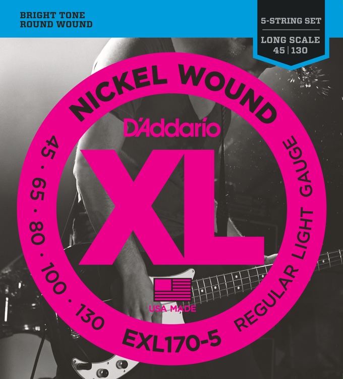 D'ADDARIO D' ADDARIO EXL170-5 CORDE PER BASSO 5 CR