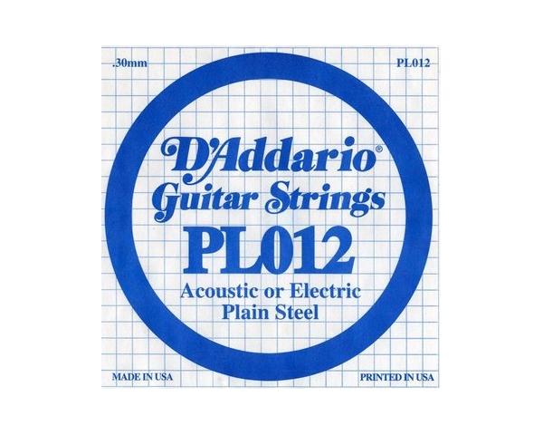 D'ADDARIO PL012 CORDA SINGOLA PER CHITARRA ACUSTICA/ELETTRICA