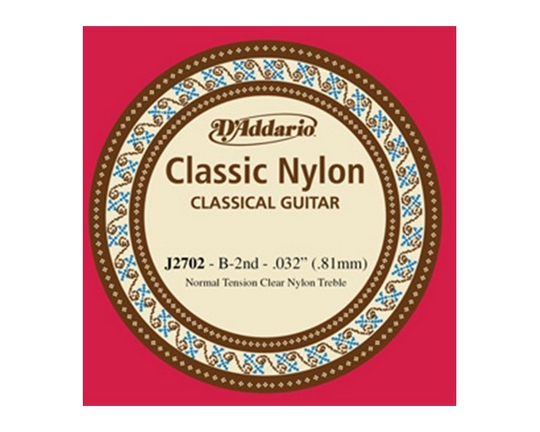 D'ADDARIO J2702 CORDA SFUSA PER CHITARRA CLASSICA TENSIONE NORMALE